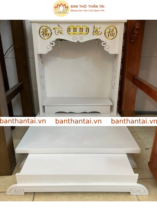 Bàn thờ Thần tài mãu trắng Tài Lộc - BTT0195 - Hình ảnh 4