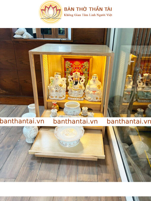 Bàn thờ thần tài mẫu phông mây - BTT0196 - Hình ảnh 2