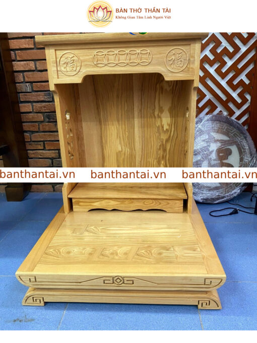 Bàn thờ thần tài hiện đại đẹp màu sáng - BTT0204 - Hình ảnh 3