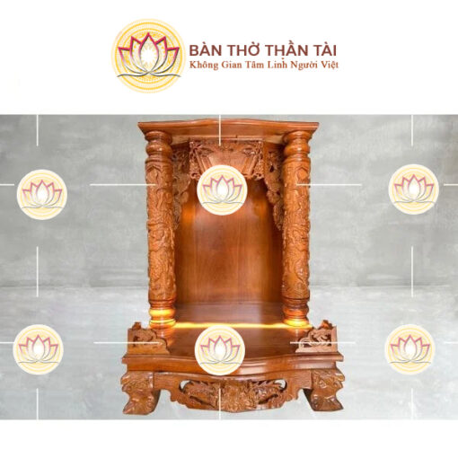 Bàn thờ thần tài ông địa căm xe 48x68cm - BTT0108 - Hình ảnh 2