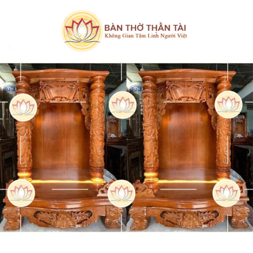 Bàn thờ thần tài ông địa căm xe 48x68cm - BTT0108 - Hình ảnh 4