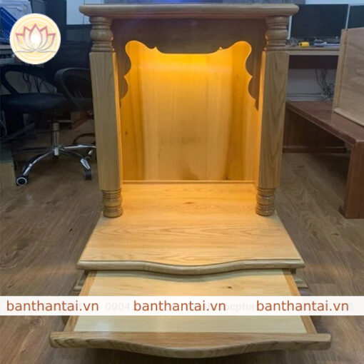 Bàn thờ thần tài ông địa gỗ sồi - BTT0115 - Hình ảnh 2